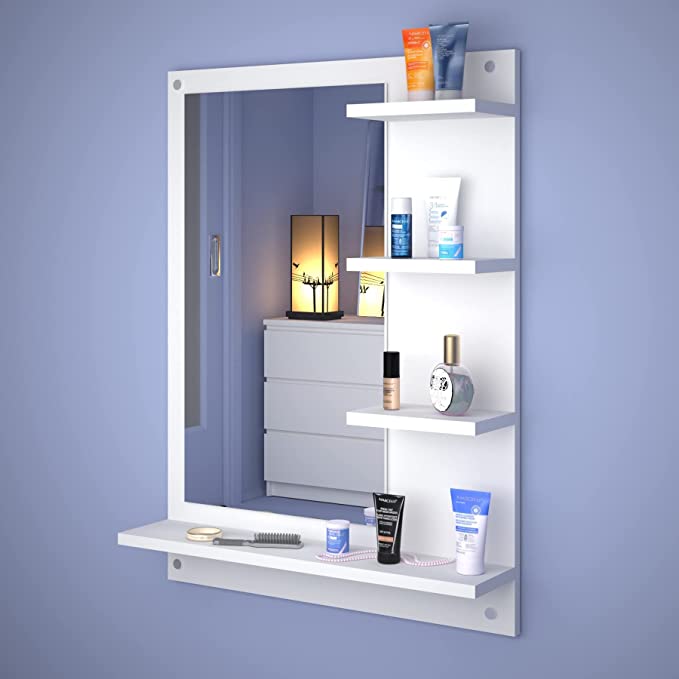 Wall Mounted Dressing Table / Wall Mirror with Shelf