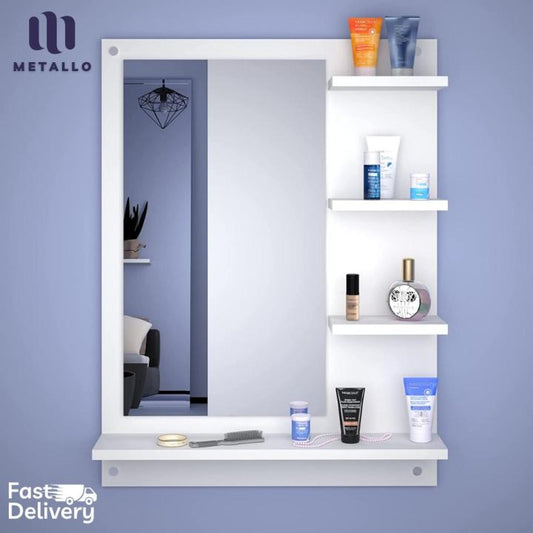 Wall Mounted Dressing Table / Wall Mirror with Shelf